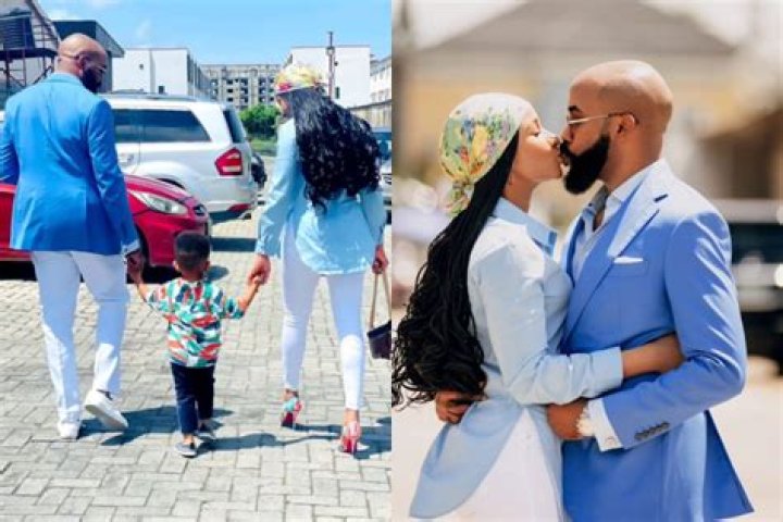 
Amara Kanu, Others React As Banky Wellington And His Wife, Adesua Finally Show Off Their Son 