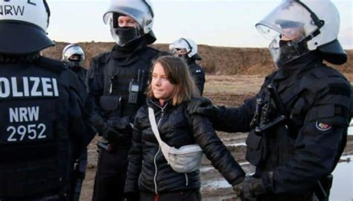 
Greta Thunberg Detained During Protest in a Germany Village 