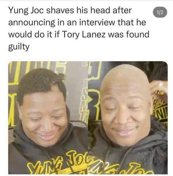 
“He looks better to be honest”: Yung Joc shaved head look goes viral post Tory Lanez guilty verdict 