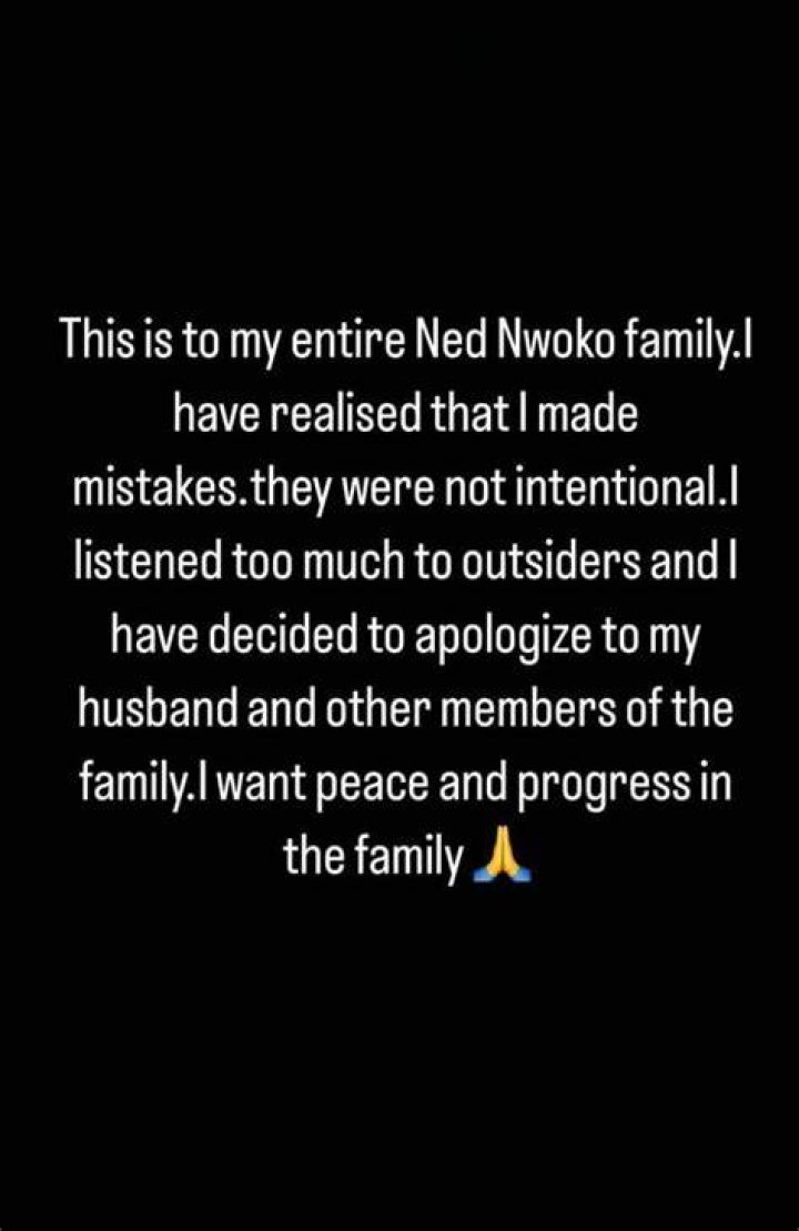 
“I Made A Mistake And Listened Too Much To Outsiders” Laila Charani Makes U-turn, Tenders Apology To Ned Nwoko 