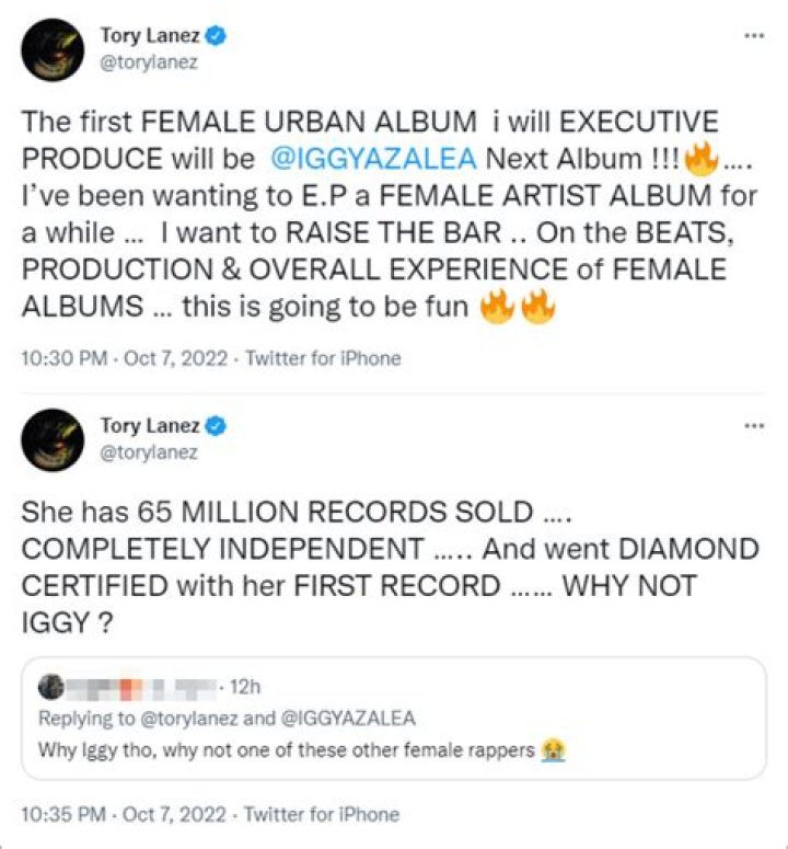 
Iggy Azalea Addressed Fans Criticism Of Tory Lanez Producing Her Album 