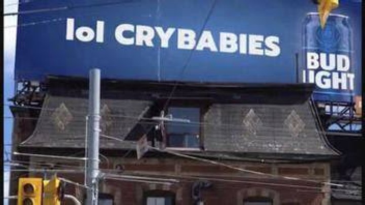 Is ‘lol CRYBABIES’ Bud Light billboard fake or real?