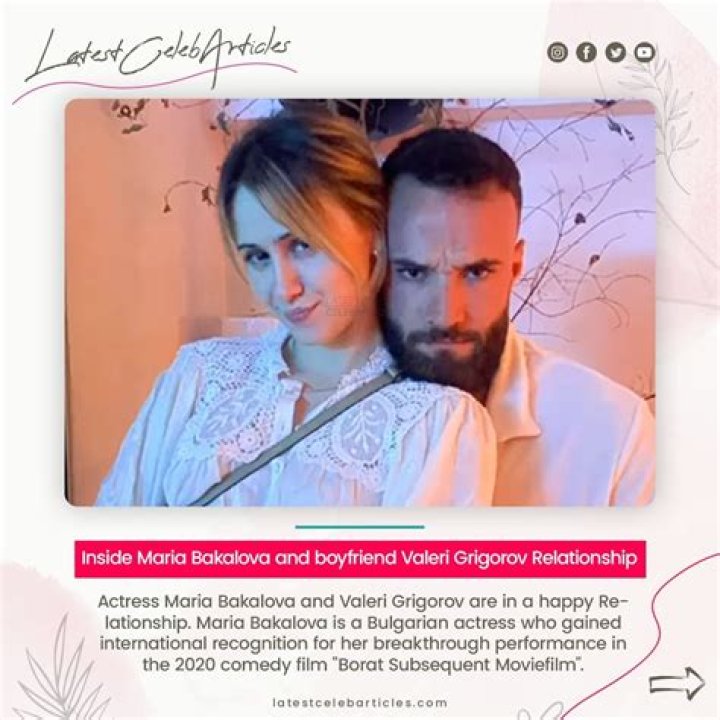 
Maria Bakalova Boyfriend Valeri Grigorov Is A Fitness Enthusiast 