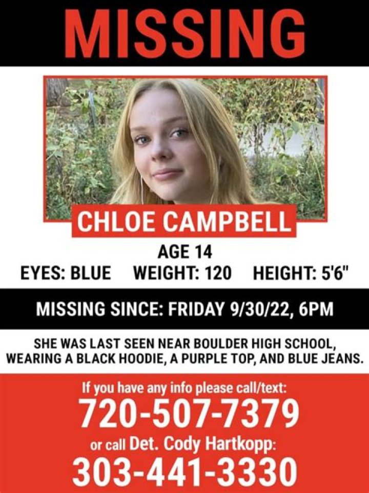 
Missing 14, Chloe Campbell, family requested a help 