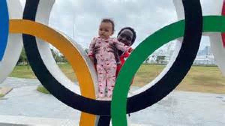 
Olympian Runner Aliphine Tuliamuk Husband Tim Gannon & Baby Daughter 
