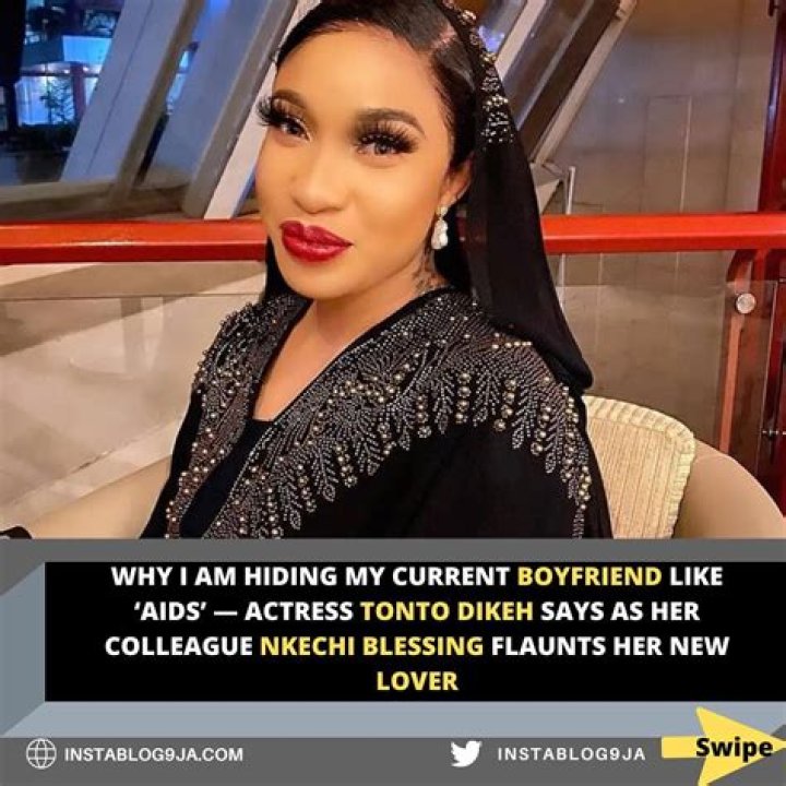
Reason I am hiding my current boyfriend like ‘Aids’ – Tonto Dikeh 