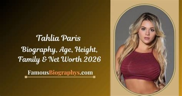 
Tahlia Paris Height, Weight, Net Worth, Age, Birthday, Wikipedia, Who, Instagram, Biography 