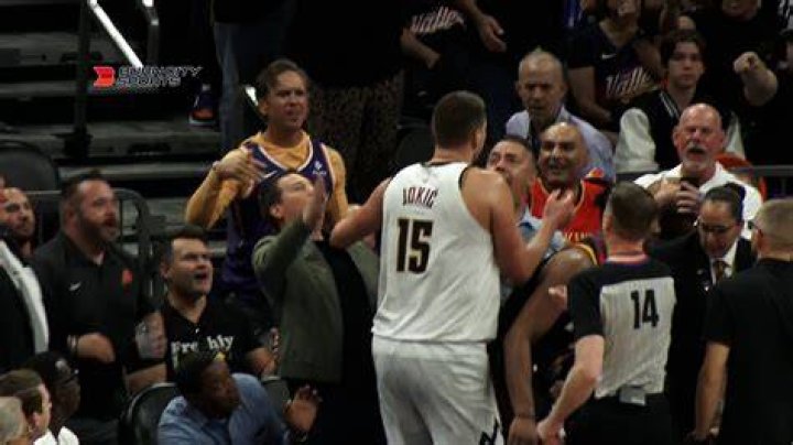 
Watch: Denver Nugget’s Nikola Jokic shoves Phoenix Sun owner Mat Ishbia 