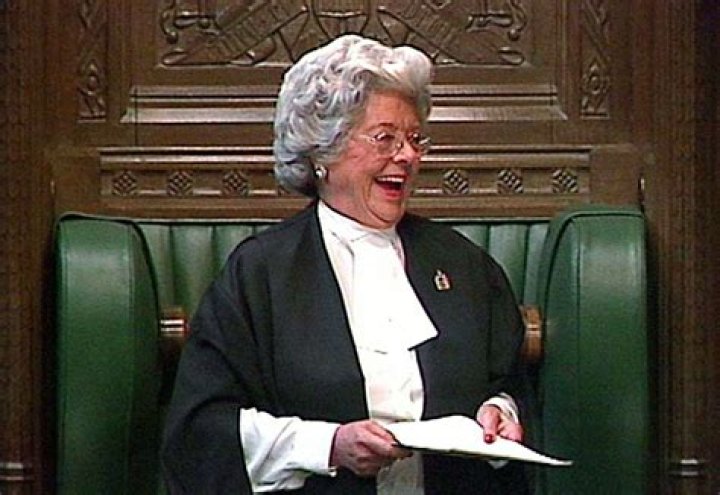 
Who was Betty Boothroyd, first woman Speaker of the House of Commons in the UK? 